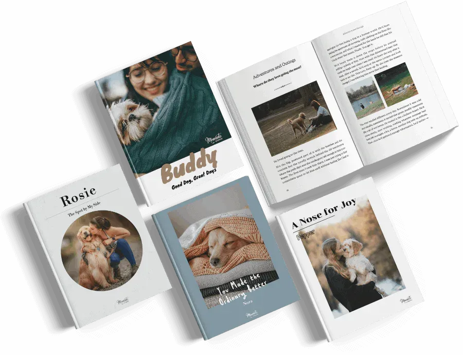 Another English Meminto Dog Memory Book with personal stories and photographs
