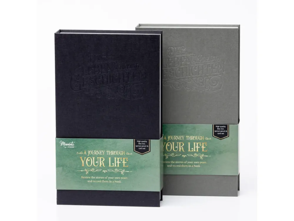 The premium English Meminto gift box for a life story book