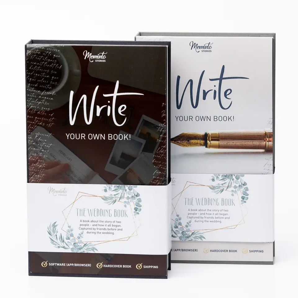 Optional starter gift box for the Meminto Wedding Guest Book