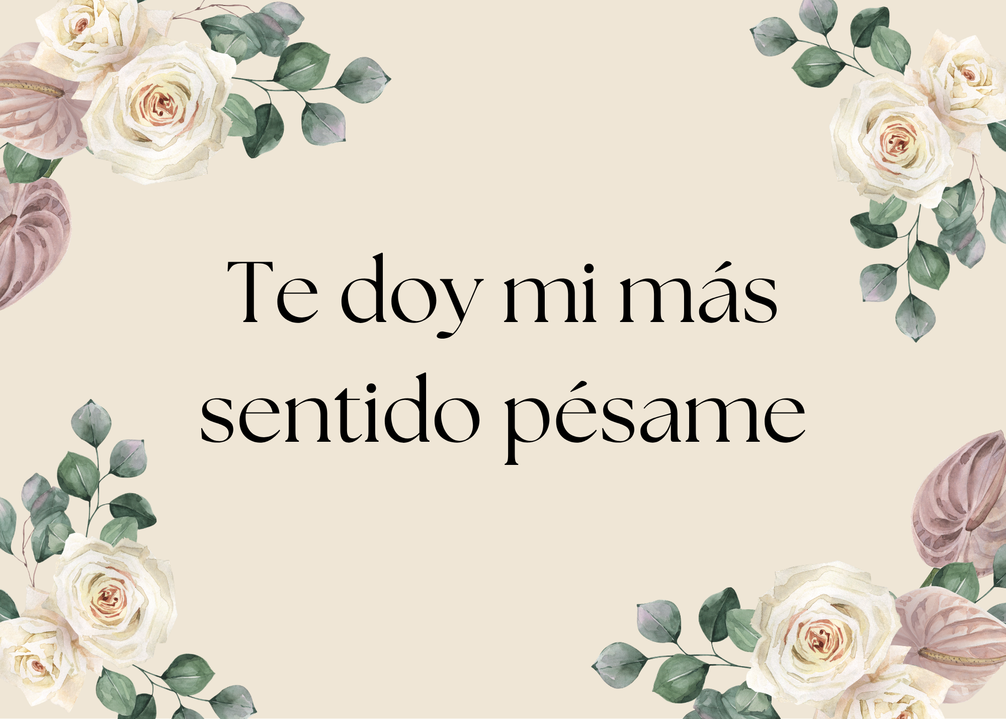 Condolencias