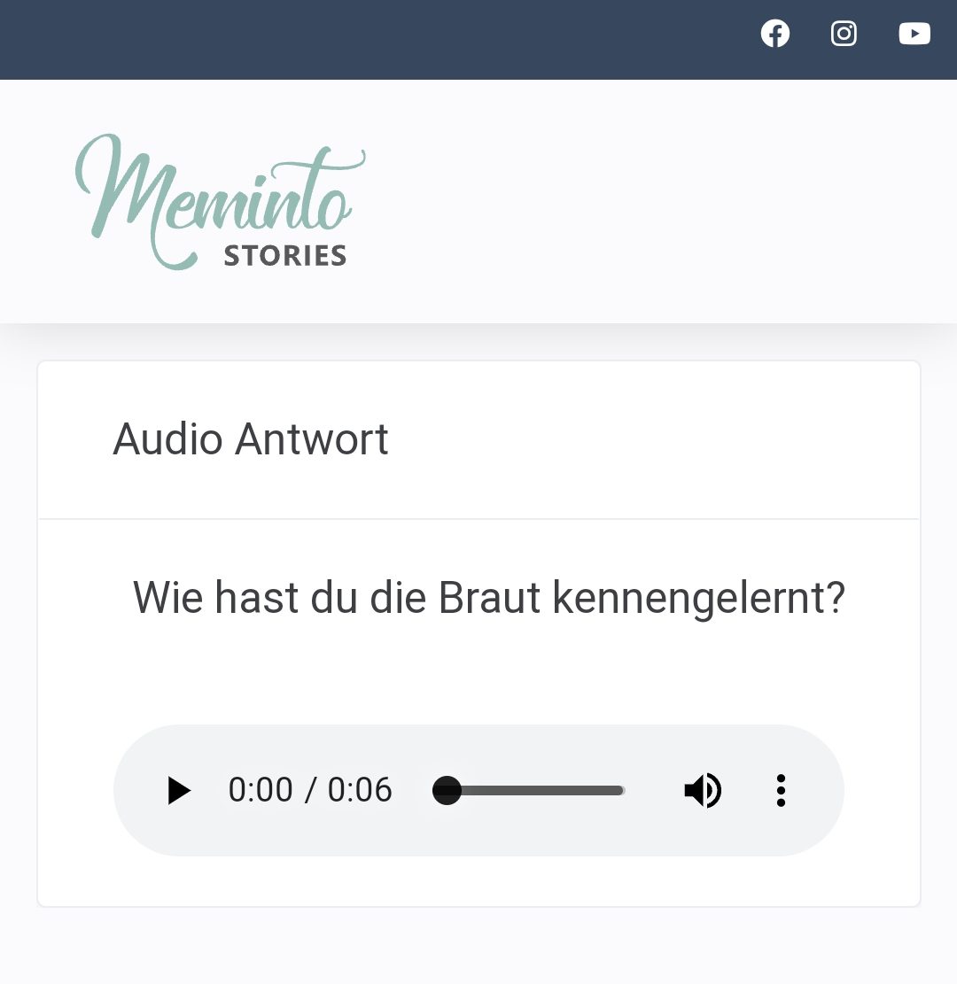 Die Meminto Audio Funktion ist da!