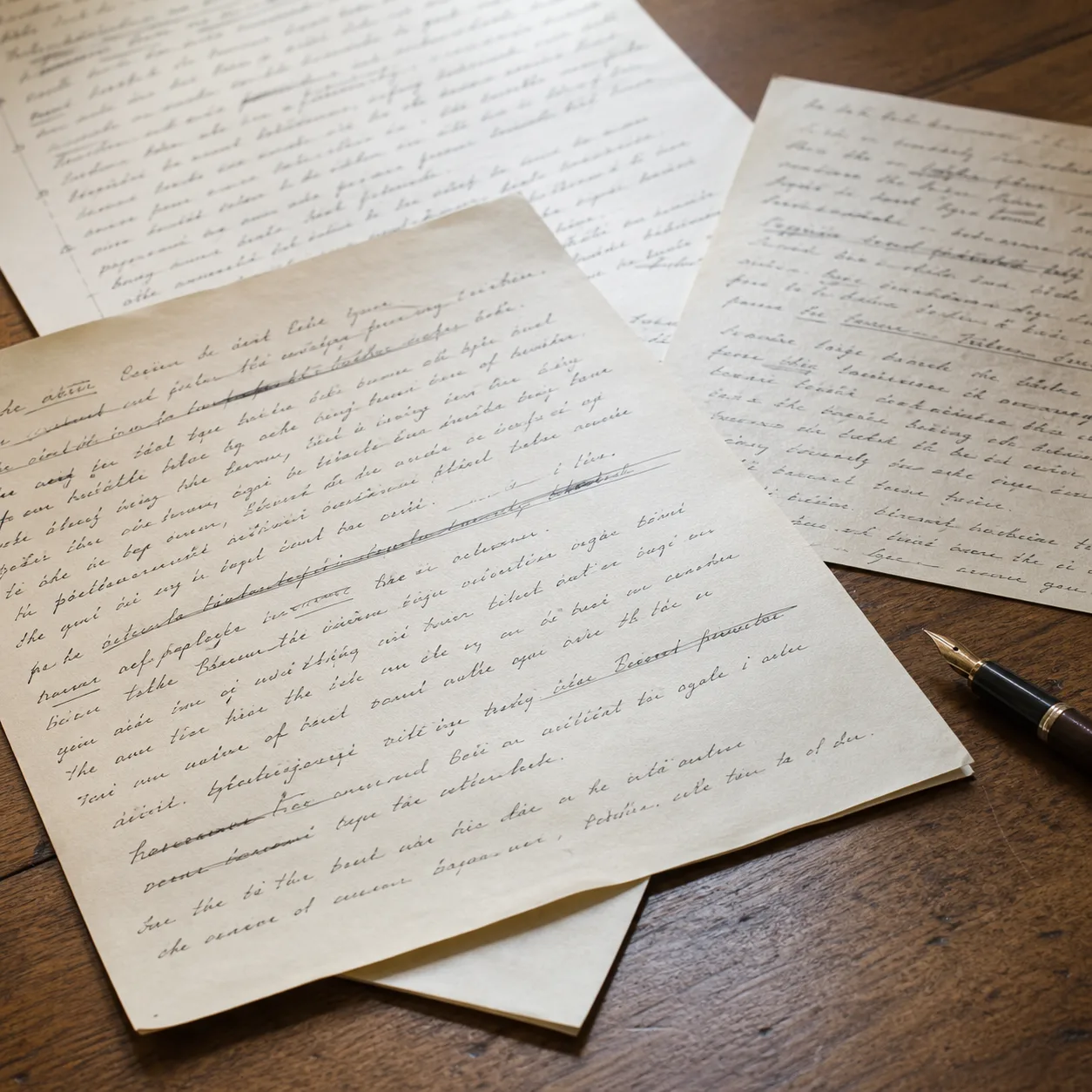 Handwritten pages
