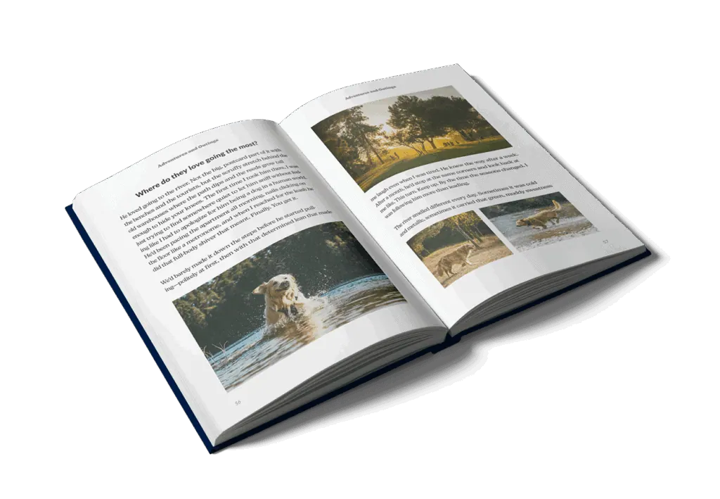Meminto Stories Dog Memory Book Inner Pages