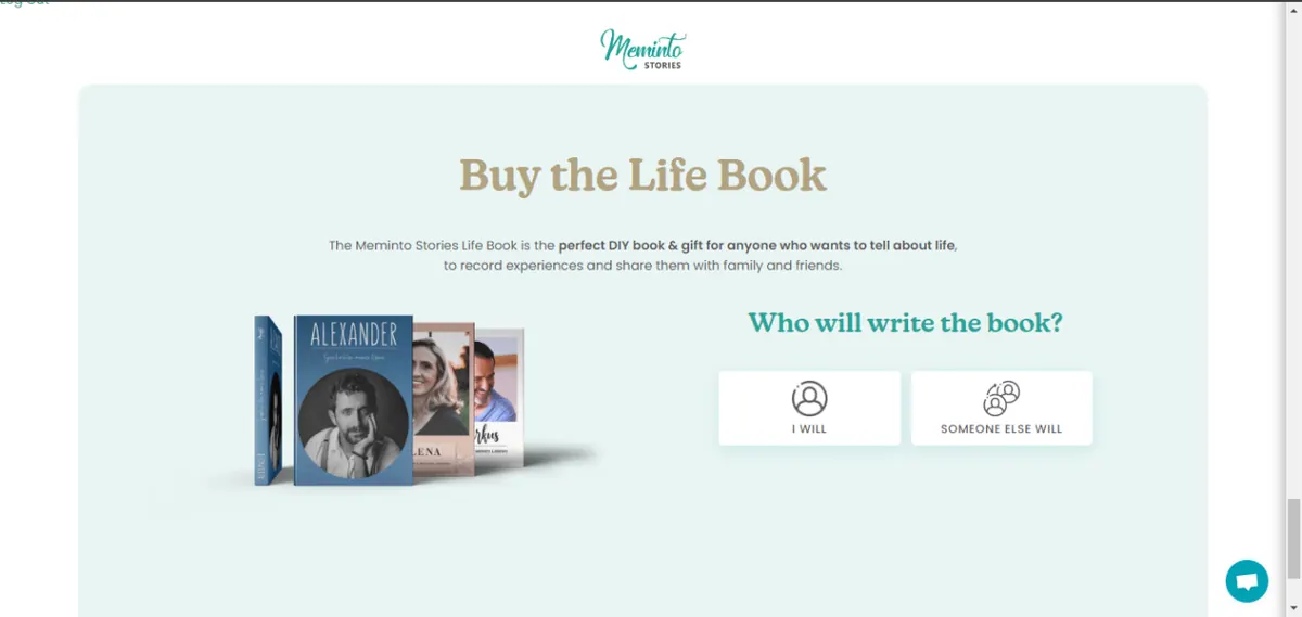Choice between writing the book yourself or having someone else write it