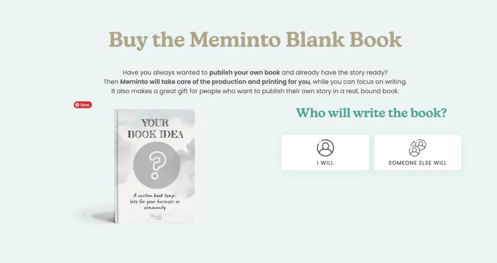 memito blank book