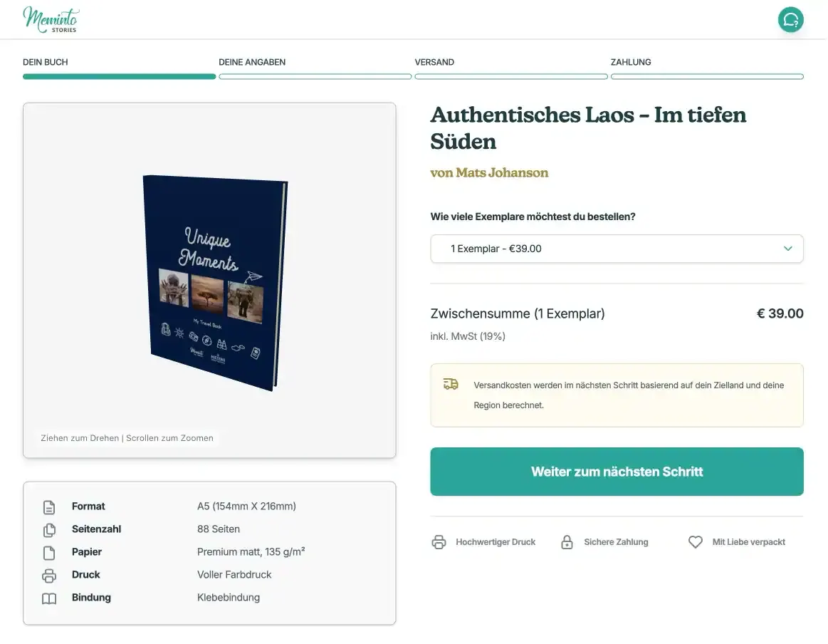 Meminto’s public checkout for additional book copies