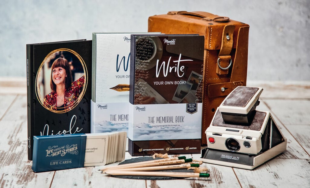 A selection of Meminto memory books