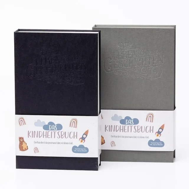 Meminto Kindheitsbuch als Geschenkbox