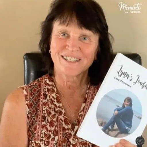 Lynn with their own Meminto book