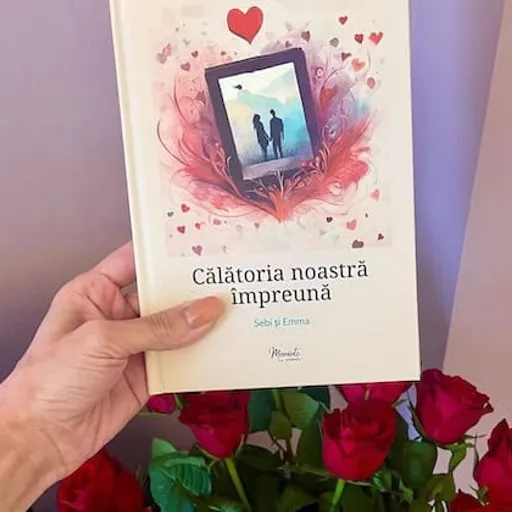 Emma with their own Meminto book