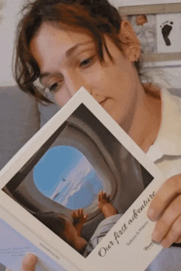 Selma with their own Meminto book